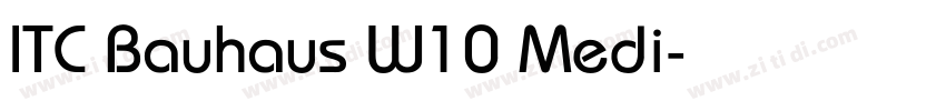 ITC Bauhaus W10 Medi字体转换